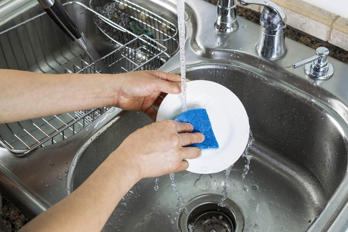 sanitize kitchen sponge